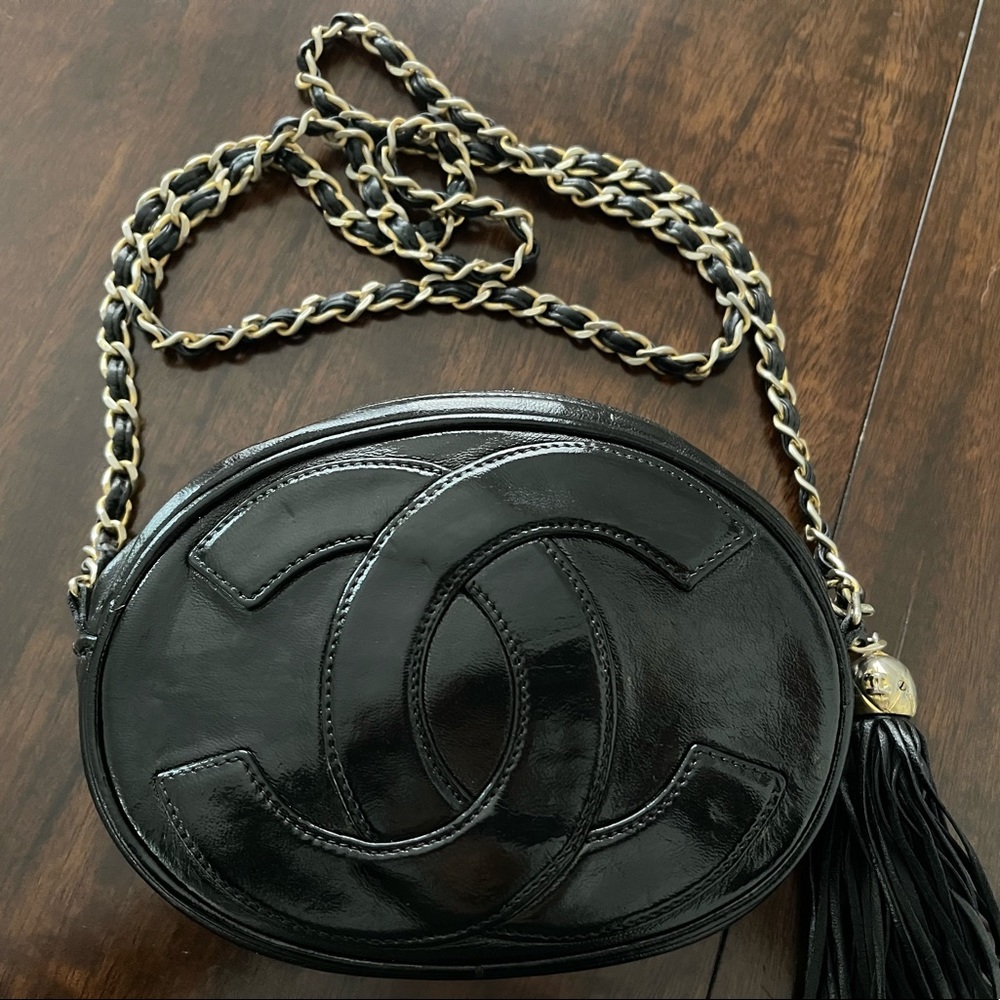 Vintage Chanel Oval Crossbody Bag